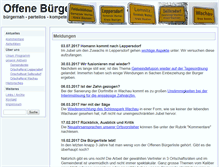 Tablet Screenshot of offene-buergerliste-wachau.de